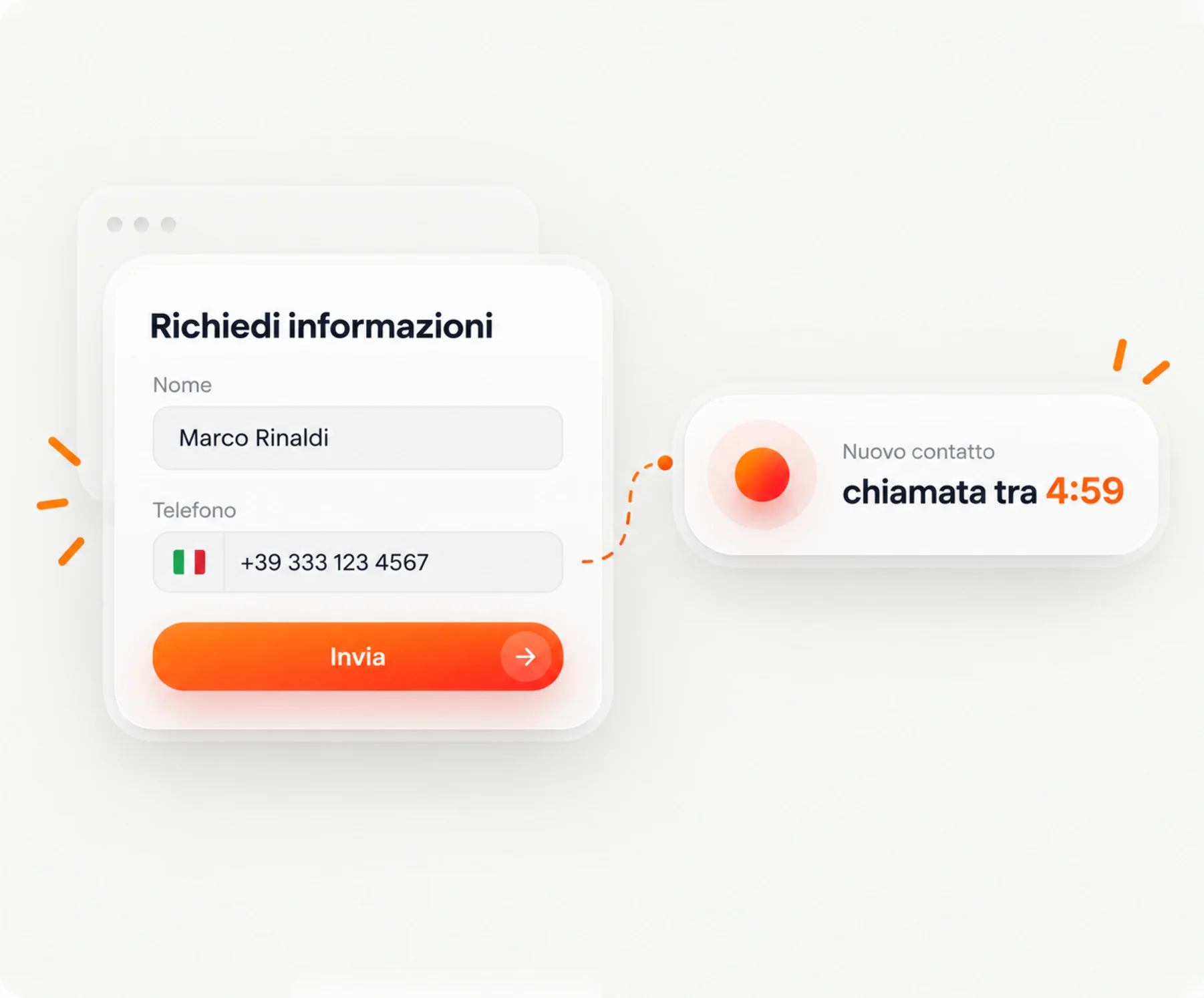 Il lead lascia il contatto